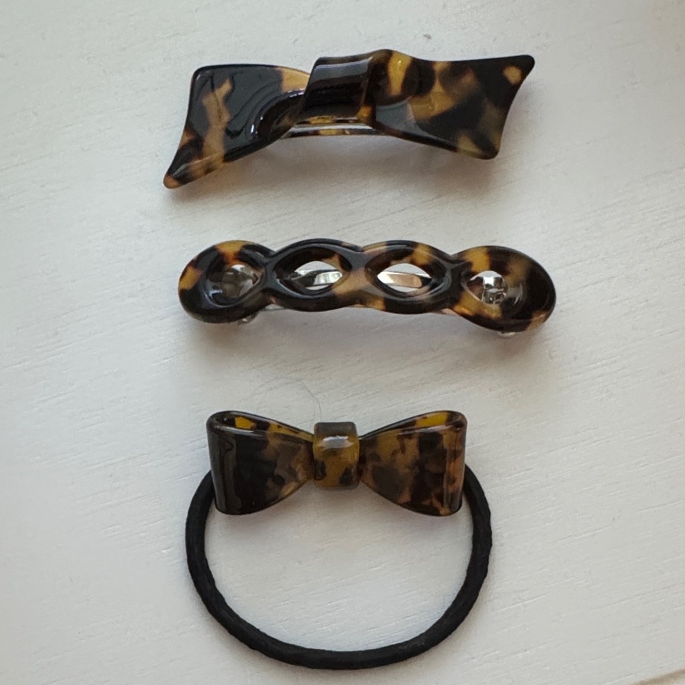 Tortoise Shell Hair Accessories Set